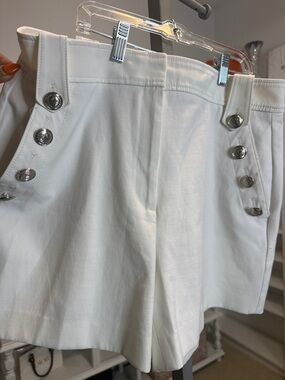 White House Black Market White Dressy Shorts